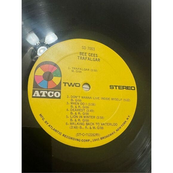 Bee Gees Trafalgar - Classic Rock Vinyl 1971 Atco Records Gatefold - Picture 8 of 11